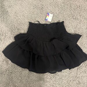 Black Ruffled Skirt